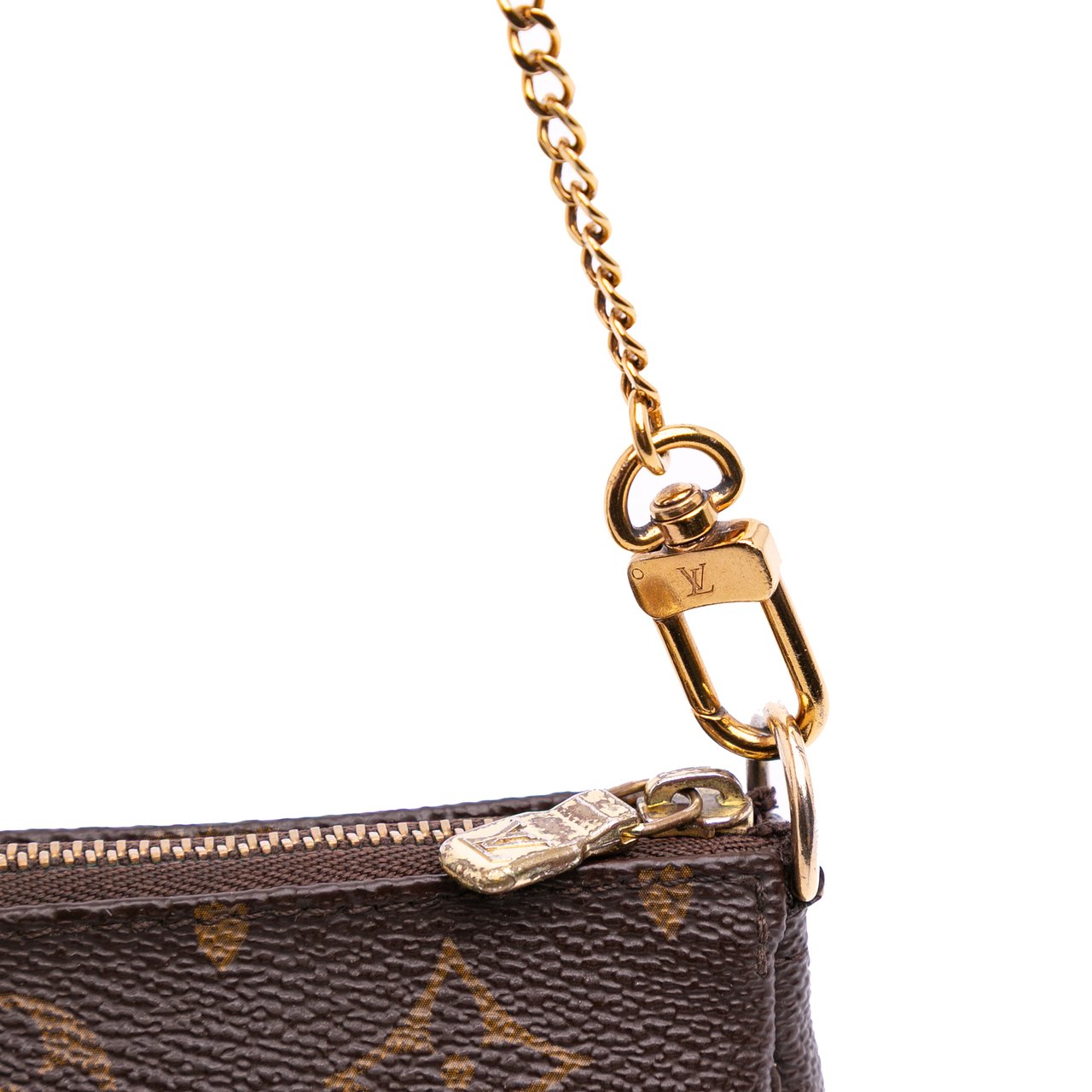 Louis Vuitton Monogram Mini Pochette Accessoires Bruin