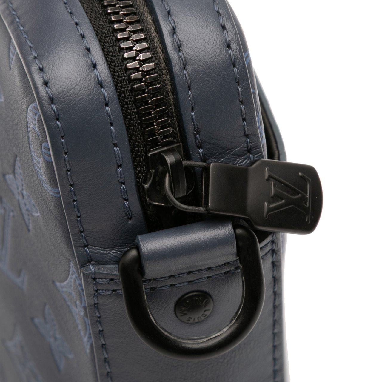 Louis Vuitton Monogram Shadow Duo Messenger Blauw