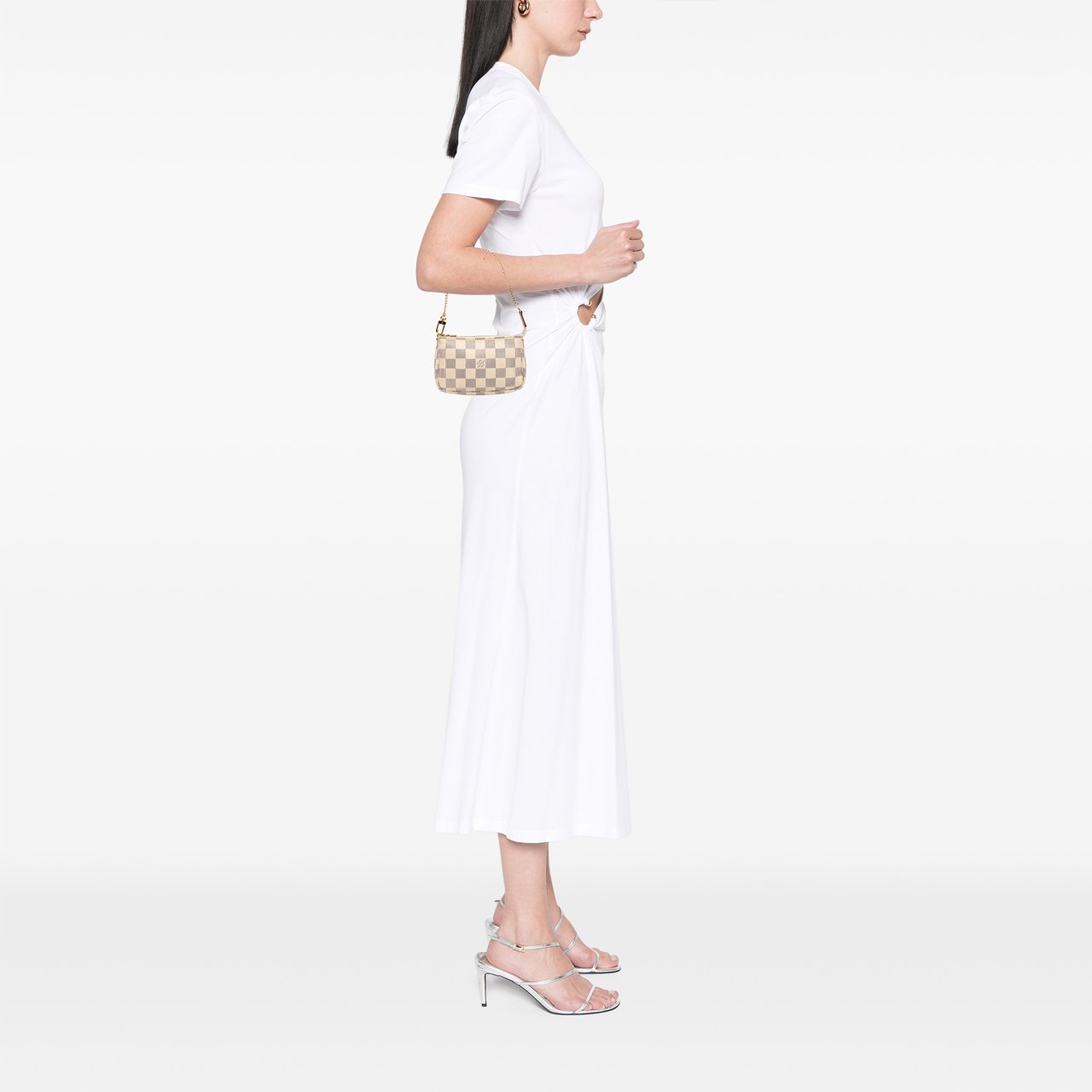 Louis Vuitton Damier Azur Mini Pochette Accessoires Wit