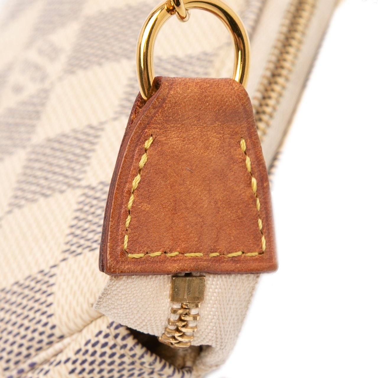Louis Vuitton Damier Azur Mini Pochette Accessoires Wit