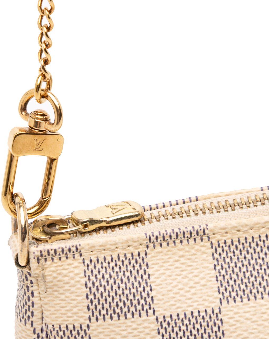 Louis Vuitton Damier Azur Mini Pochette Accessoires Wit