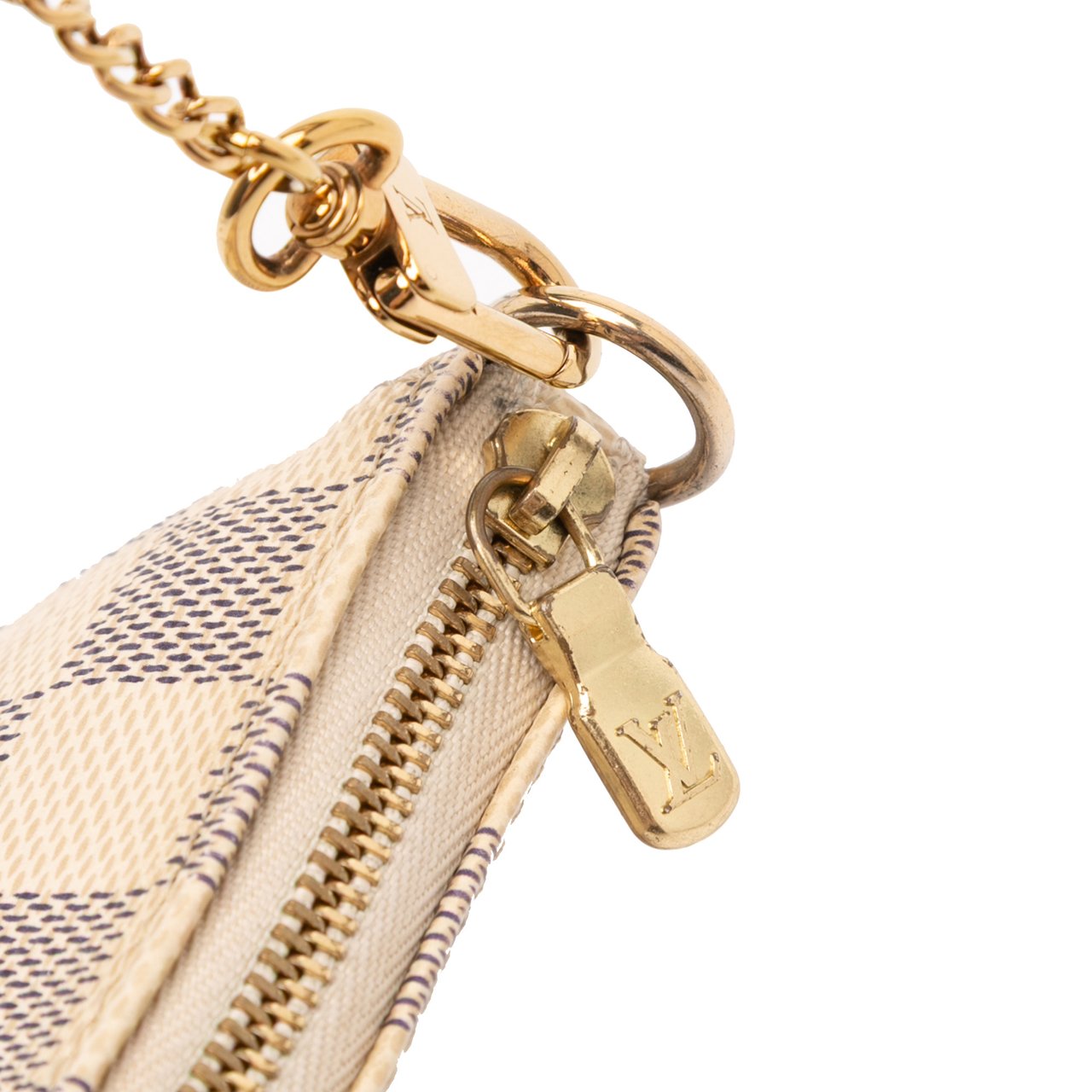 Louis Vuitton Damier Azur Mini Pochette Accessoires Wit