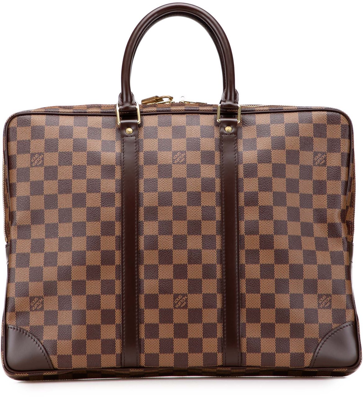 Louis Vuitton Damier Ebene Porte Documents Voyage PM Bruin