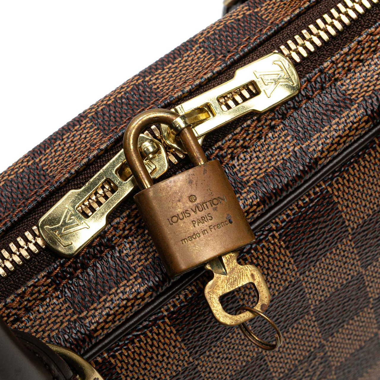Louis Vuitton Damier Ebene Porte Documents Voyage PM Bruin