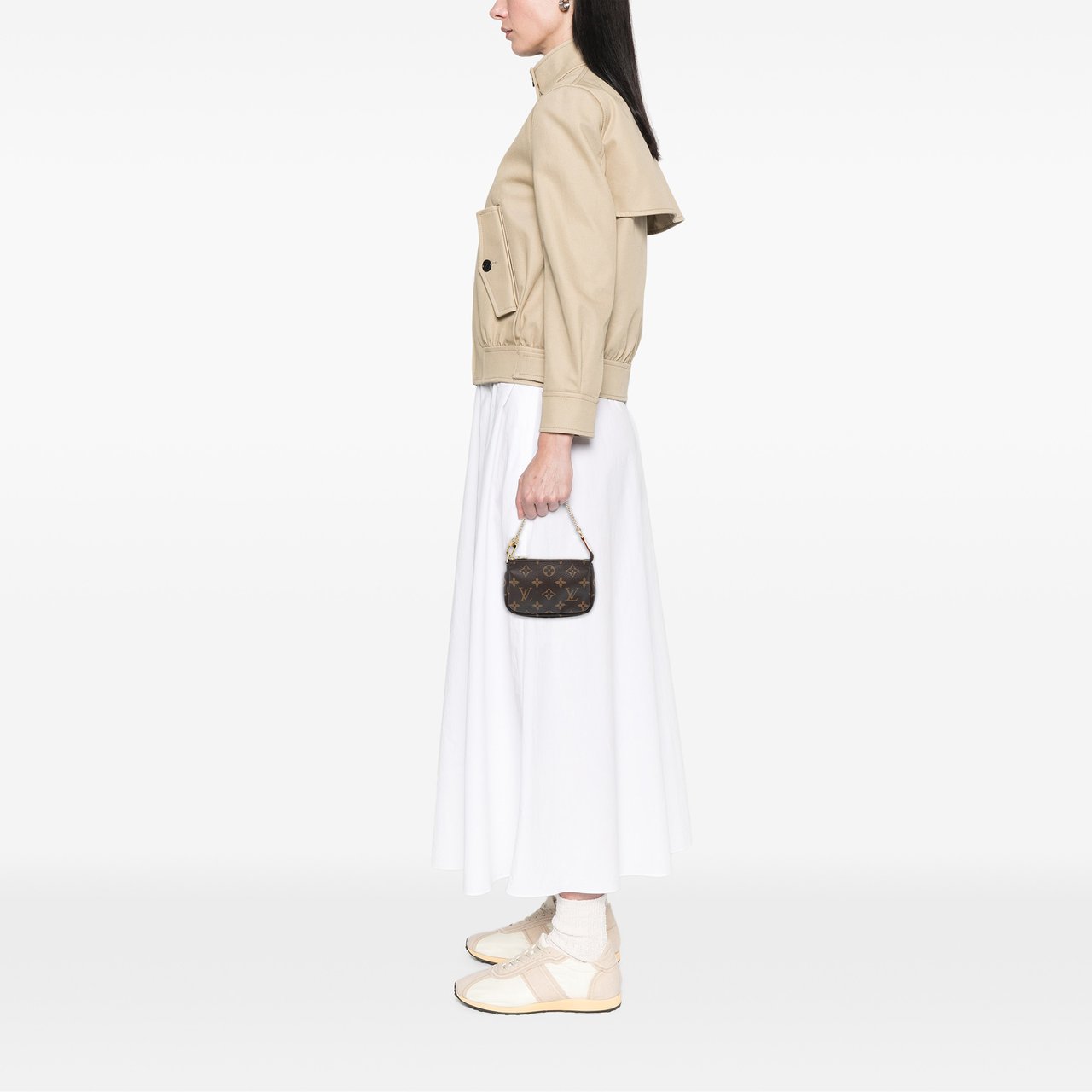 Louis Vuitton Monogram Mini Pochette Accessoires Bruin