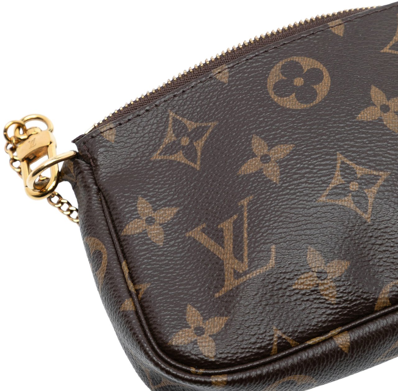 Louis Vuitton Monogram Mini Pochette Accessoires Bruin