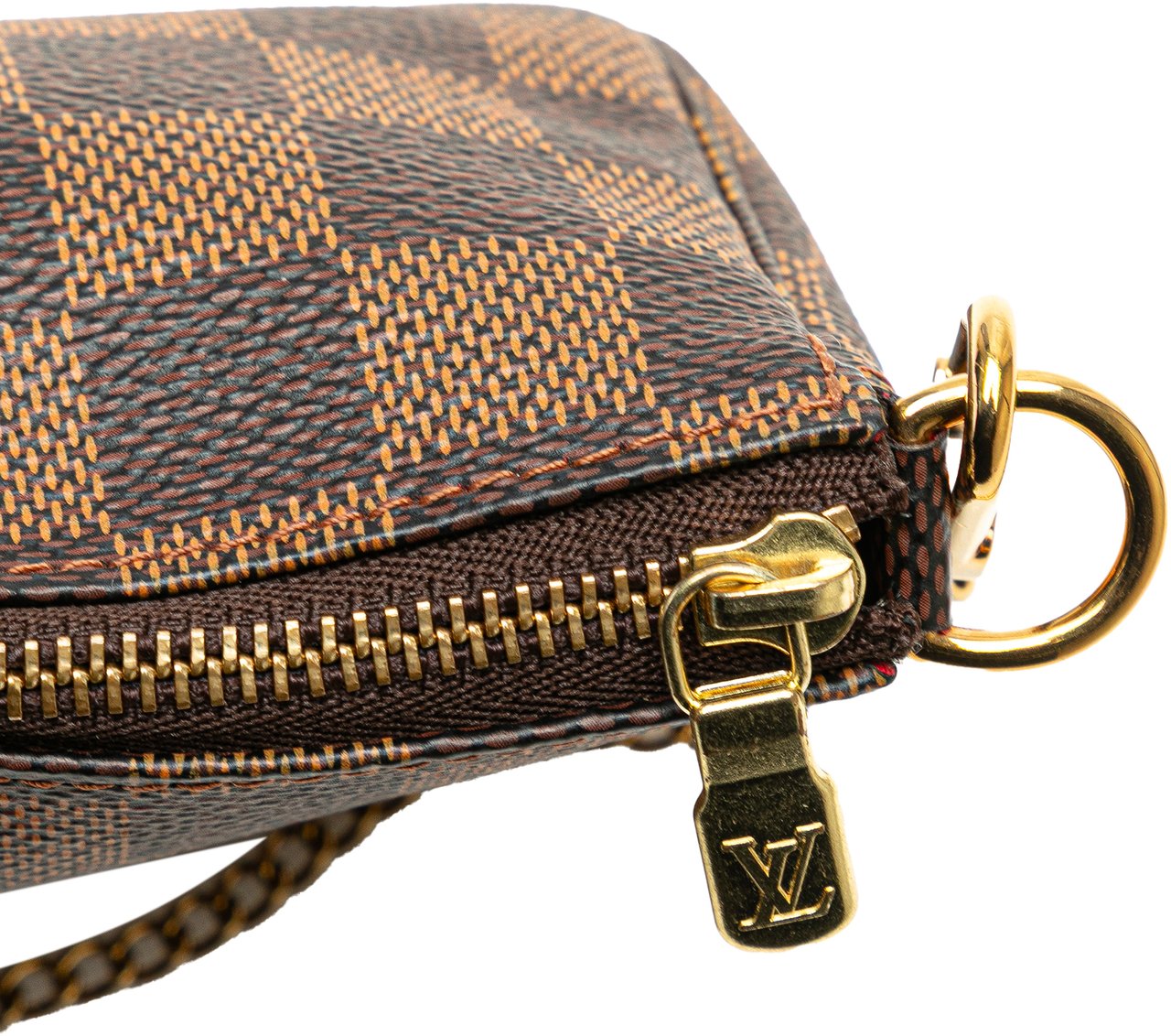 Louis Vuitton Damier Ebene Mini Pochette Accessoires Bruin