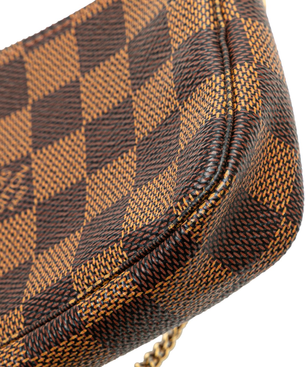 Louis Vuitton Damier Ebene Mini Pochette Accessoires Bruin