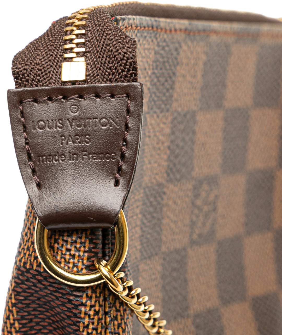 Louis Vuitton Damier Ebene Mini Pochette Accessoires Bruin