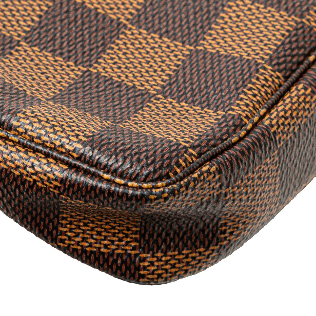 Louis Vuitton Damier Ebene Mini Pochette Accessoires Bruin