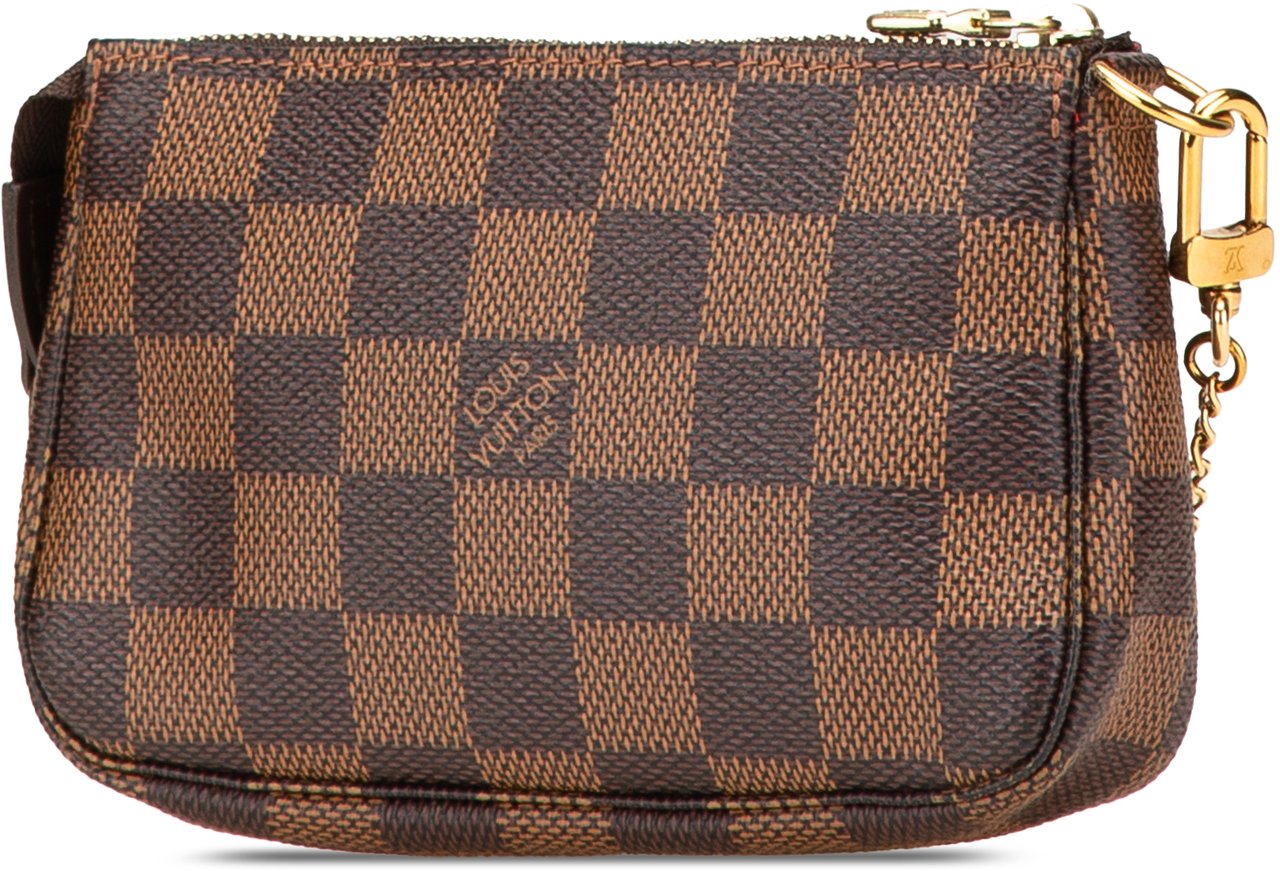 Louis Vuitton Damier Ebene Mini Pochette Accessoires Bruin