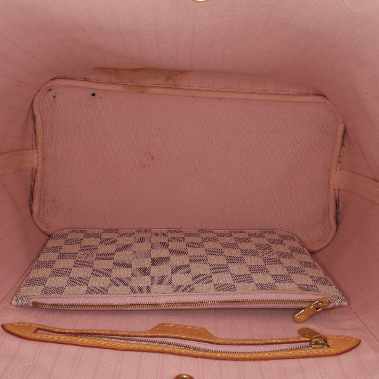 Louis Vuitton Damier Azur Neverfull MM Wit