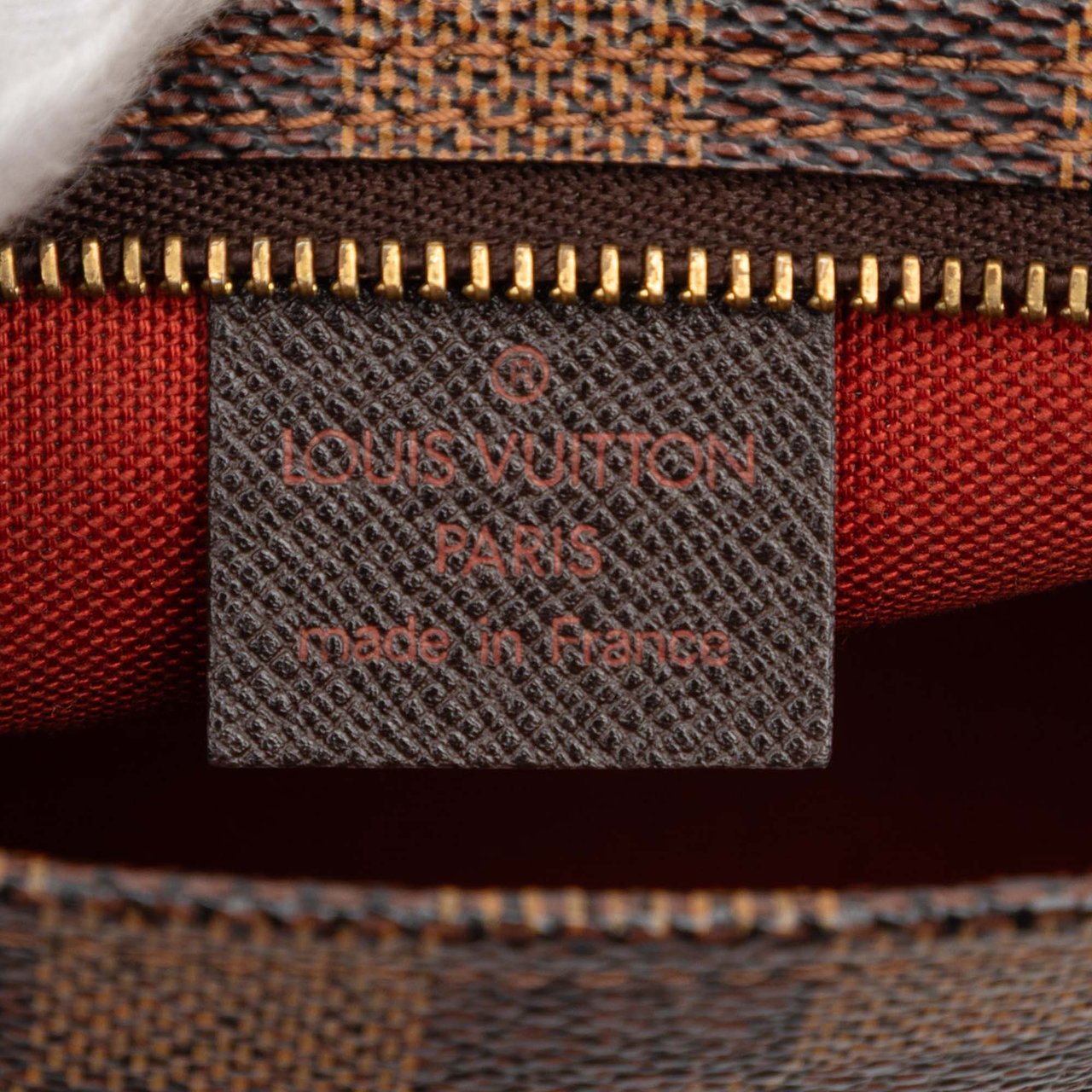 Louis Vuitton Damier Ebene Trousse Pochette Bruin