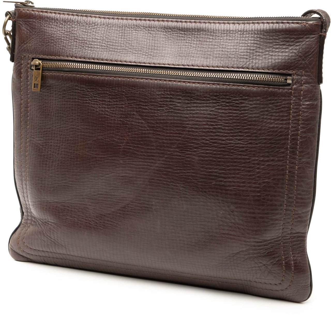 Louis Vuitton Utah Sac Plat Messenger Bruin