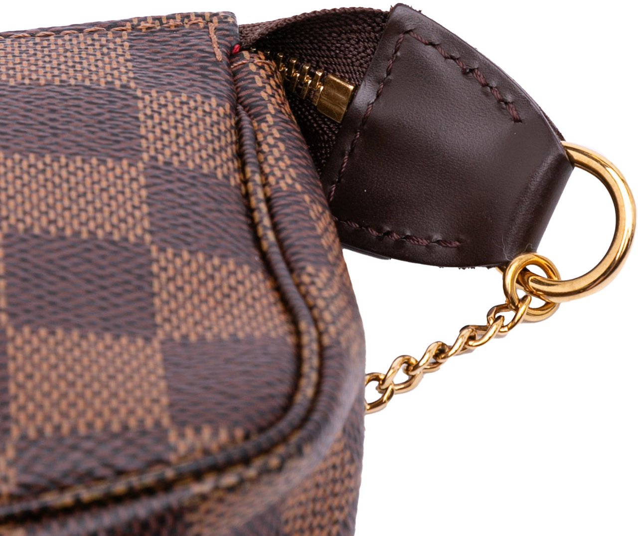 Louis Vuitton Damier Ebene Mini Pochette Accessoires Bruin