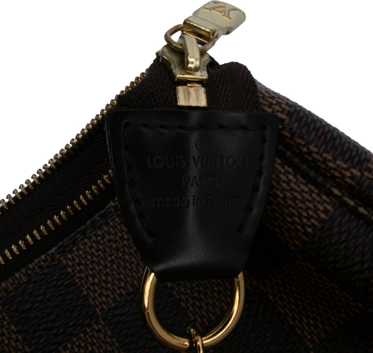 Louis Vuitton Damier Ebene Mini Pochette Accessoires Bruin