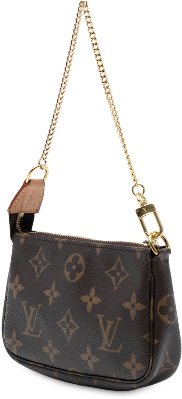 Louis Vuitton Monogram Mini Pochette Accessoires Bruin