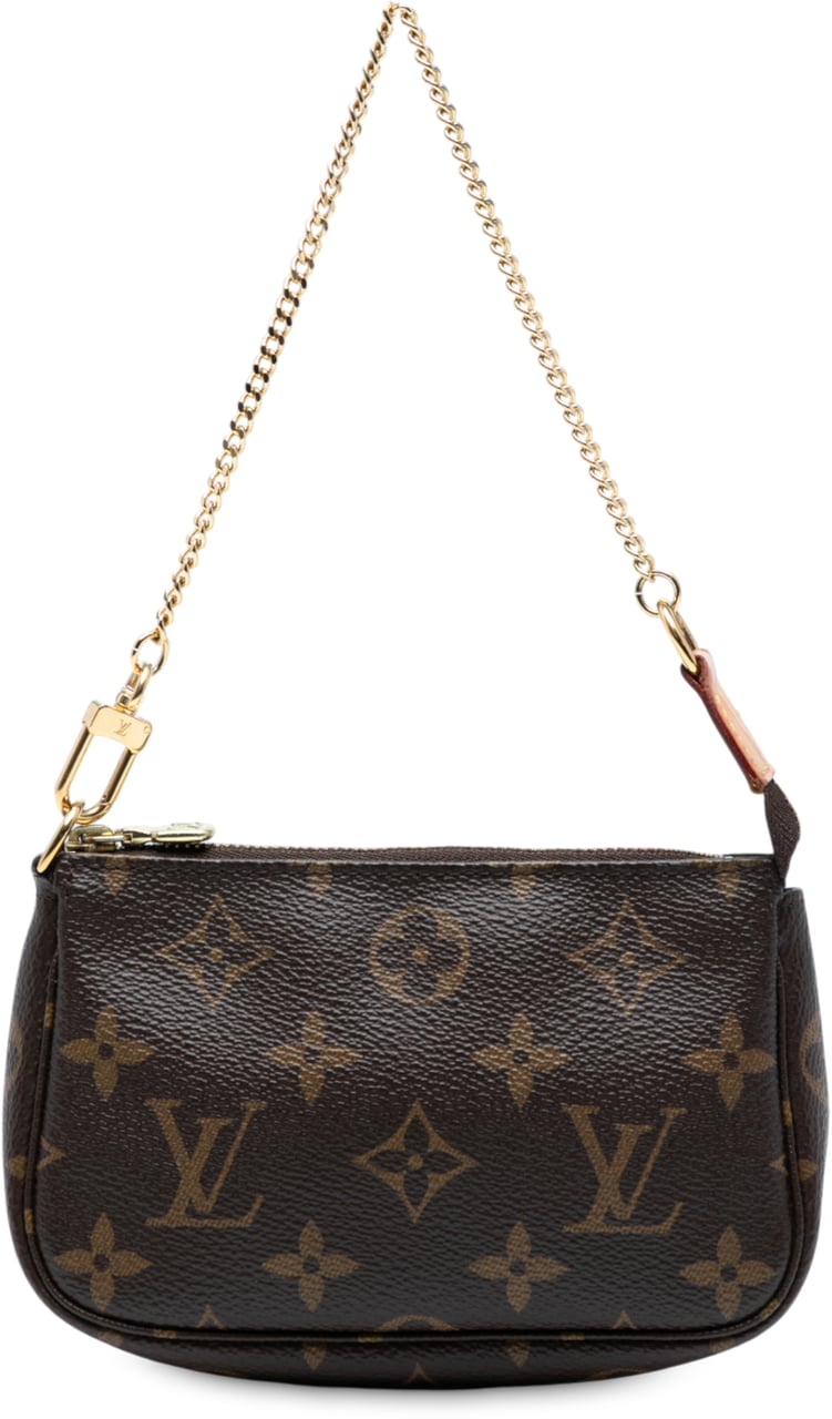 Louis Vuitton Monogram Mini Pochette Accessoires Bruin