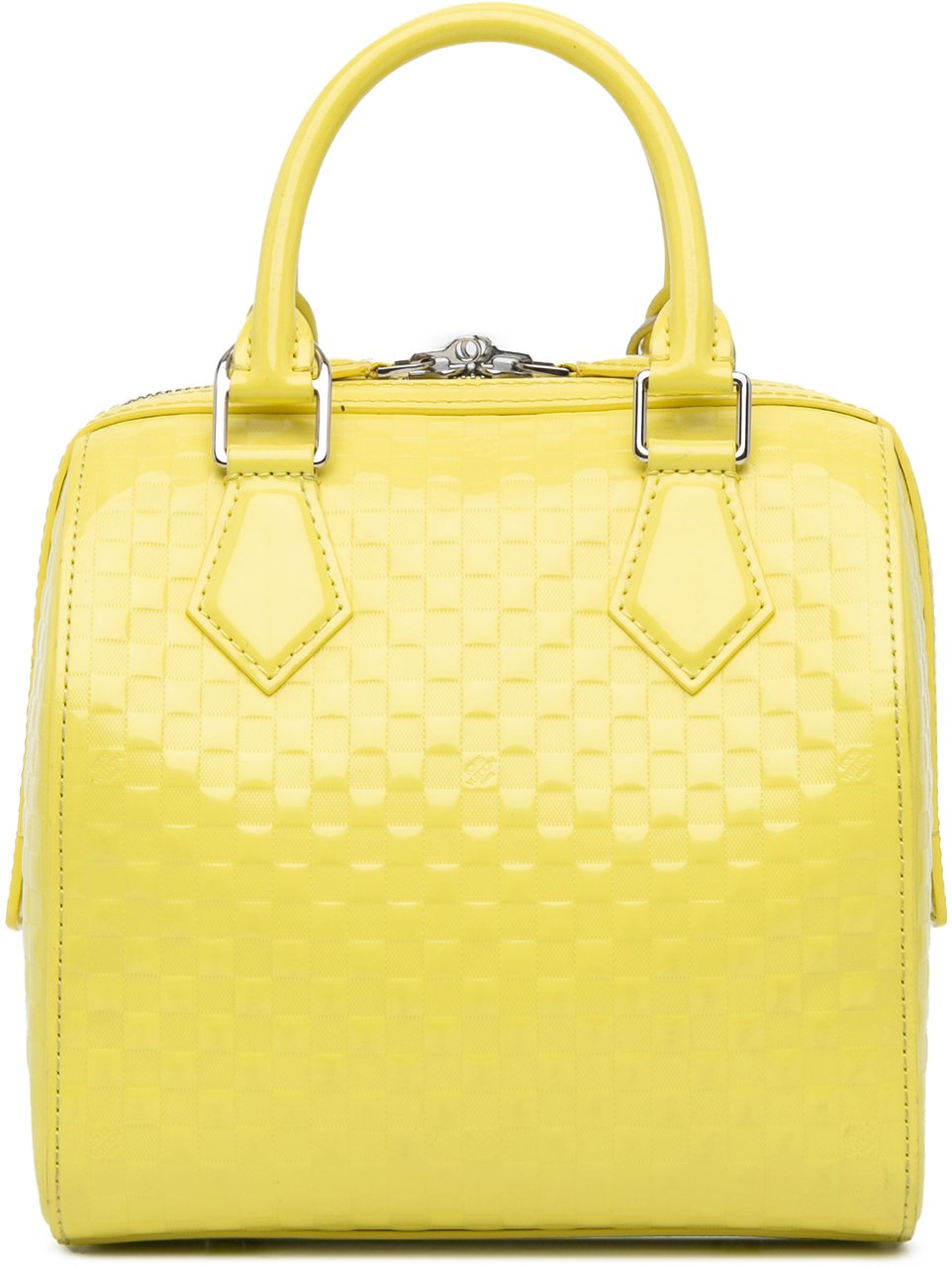 Louis Vuitton Damier Facette Speedy Cube PM Geel