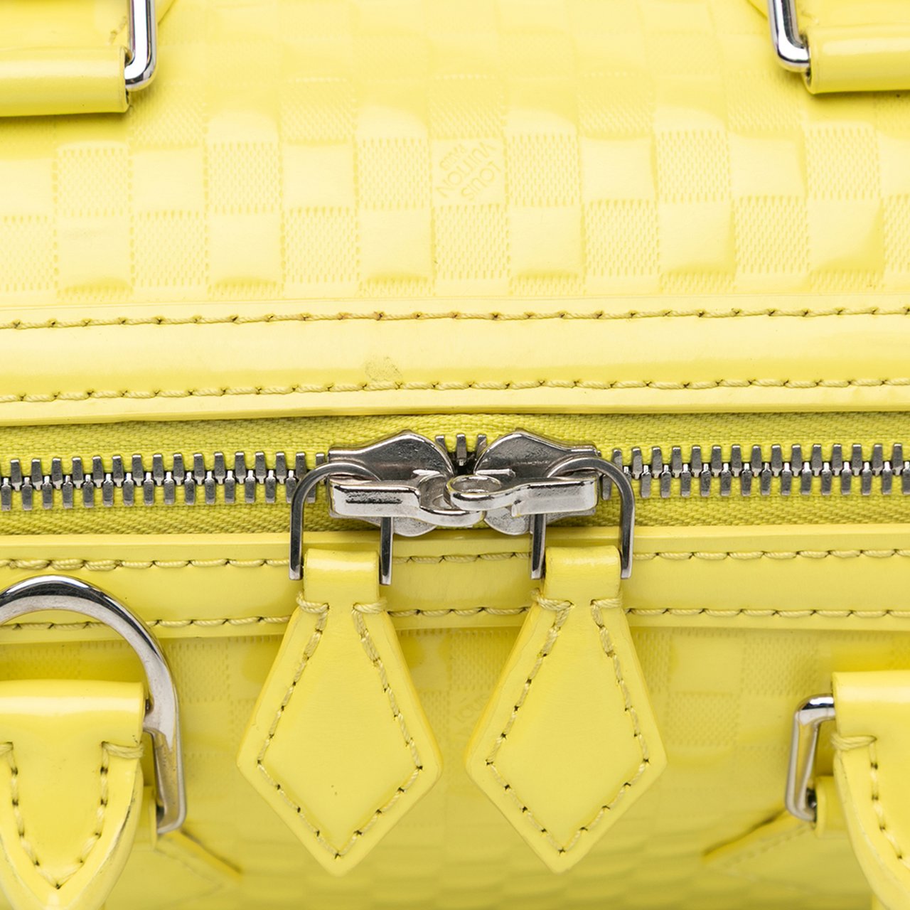 Louis Vuitton Damier Facette Speedy Cube PM Geel