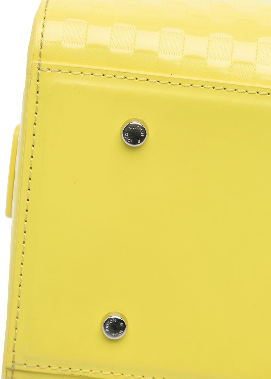 Louis Vuitton Damier Facette Speedy Cube PM Geel