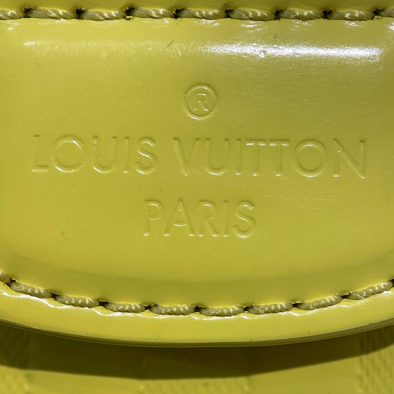 Louis Vuitton Damier Facette Speedy Cube PM Geel