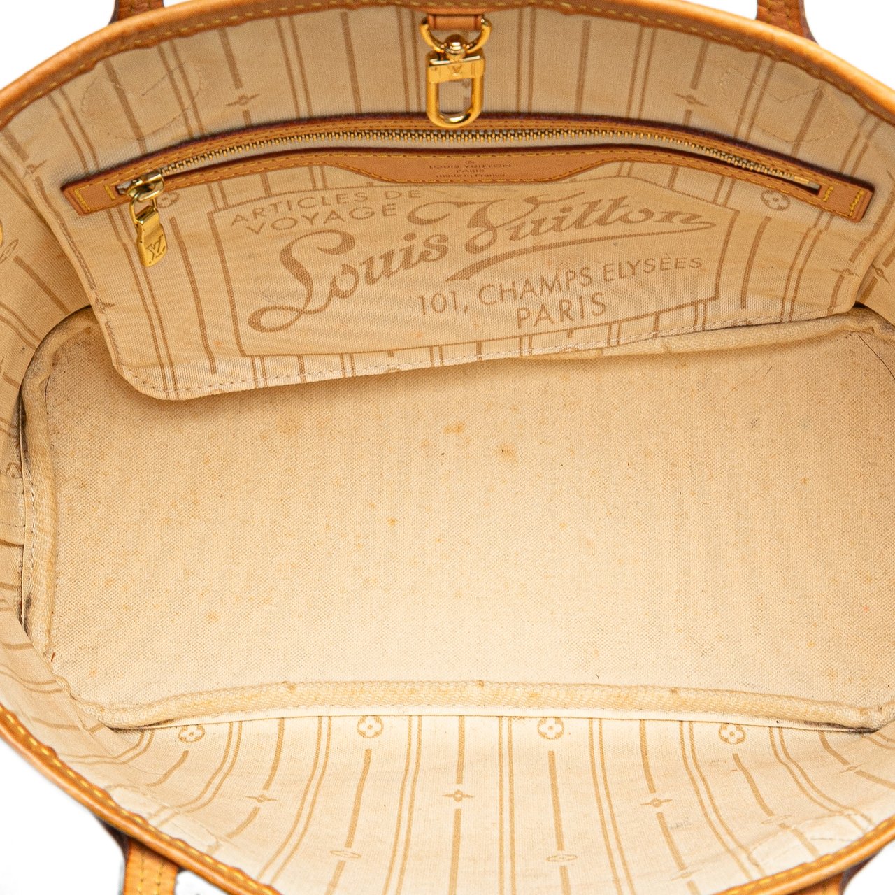 Louis Vuitton Damier Azur Neverfull PM Wit