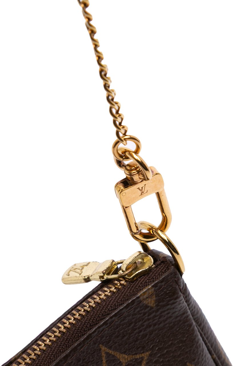 Louis Vuitton Monogram Mini Pochette Accessoires Bruin
