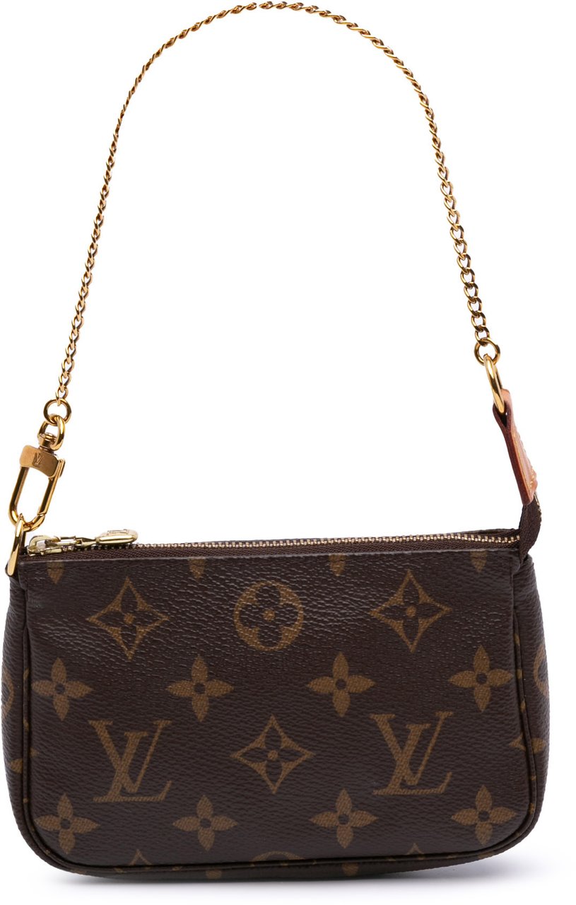 Louis Vuitton Monogram Mini Pochette Accessoires Bruin
