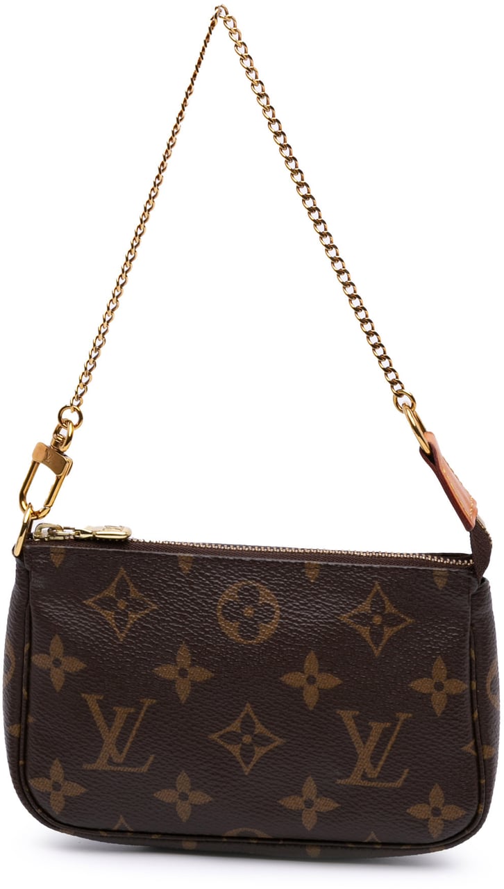Louis Vuitton Monogram Mini Pochette Accessoires Bruin