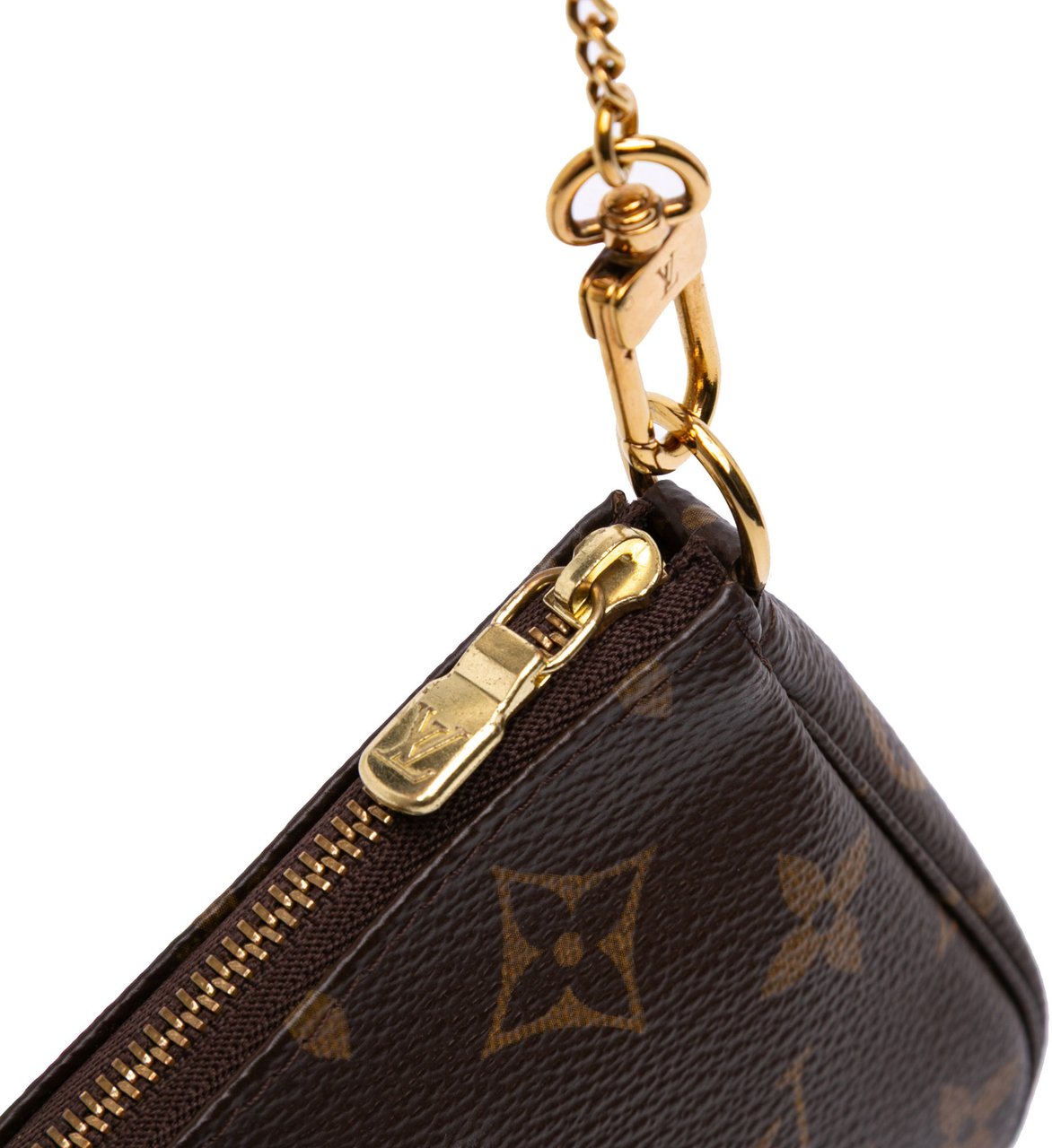 Louis Vuitton Monogram Mini Pochette Accessoires Bruin