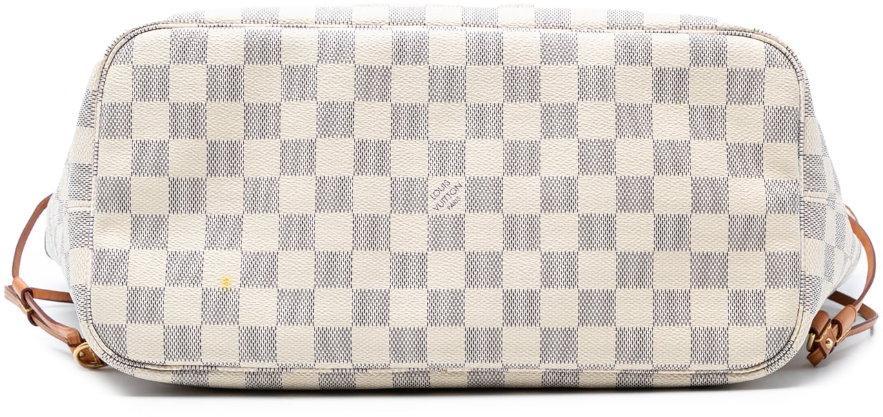 Louis Vuitton Damier Azur Neverfull MM Wit