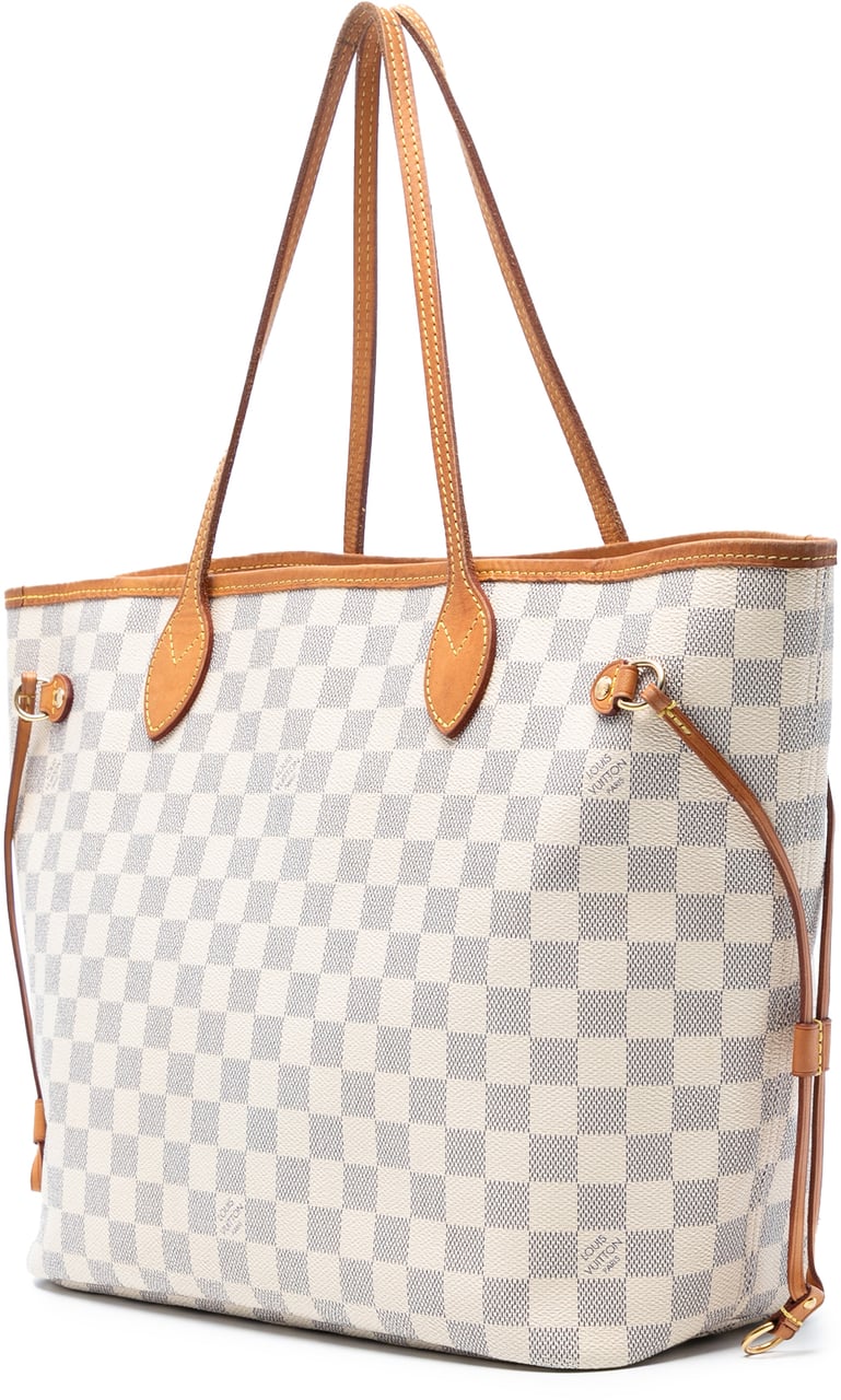 Louis Vuitton Damier Azur Neverfull MM Wit