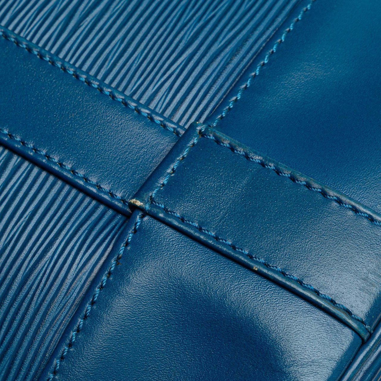 Louis Vuitton Epi Randonnee PM Blauw