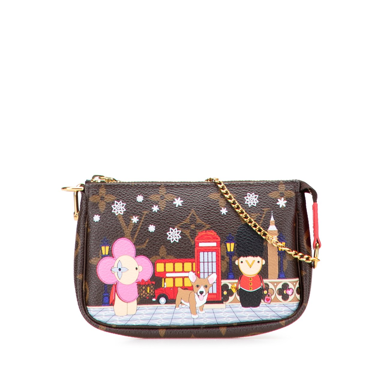 Louis Vuitton Monogram Vivienne in London Mini Pochette Accessoires Bruin