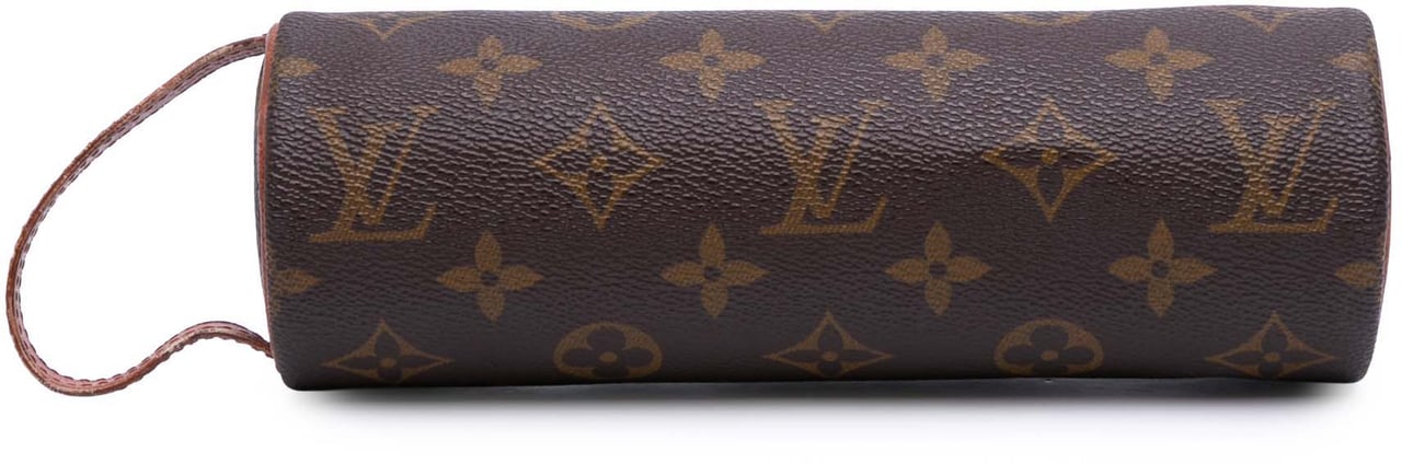 Louis Vuitton Monogram Trousse Ronde Pencil Case 20 Bruin