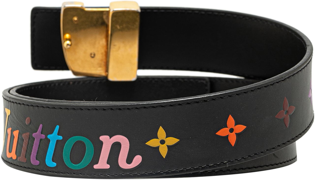 Louis Vuitton Monogram New Wave Belt Zwart