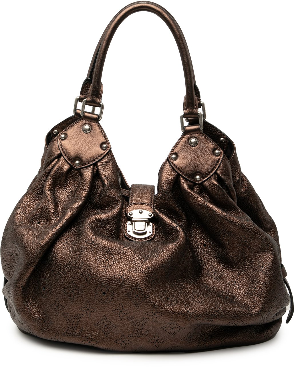 Louis Vuitton Monogram Mahina L Hobo Bruin
