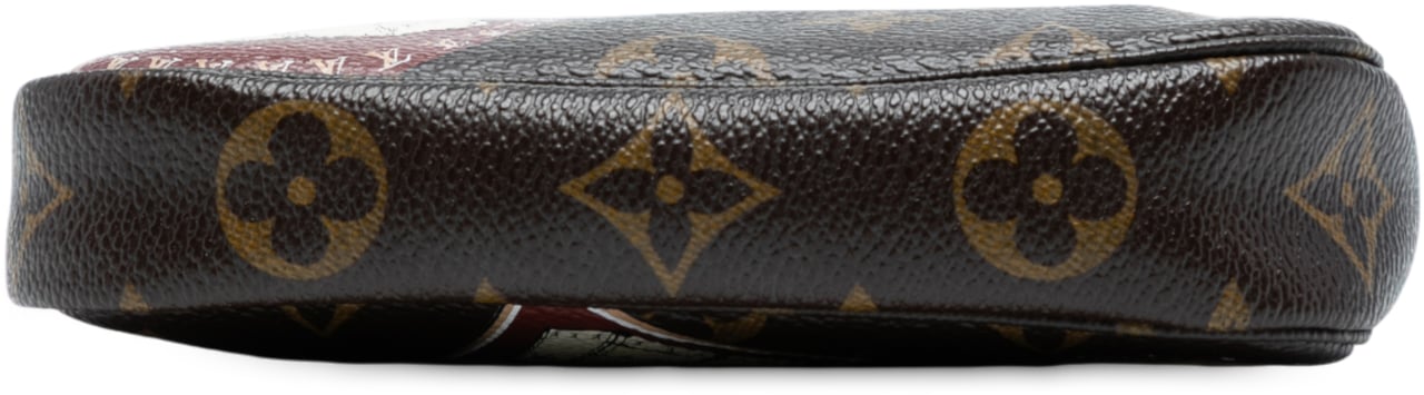 Louis Vuitton Monogram Trunks and Bags Patch Mini Pochette Accessoires Bruin