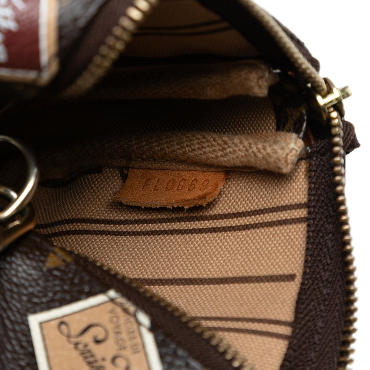 Louis Vuitton Monogram Trunks and Bags Patch Mini Pochette Accessoires Bruin