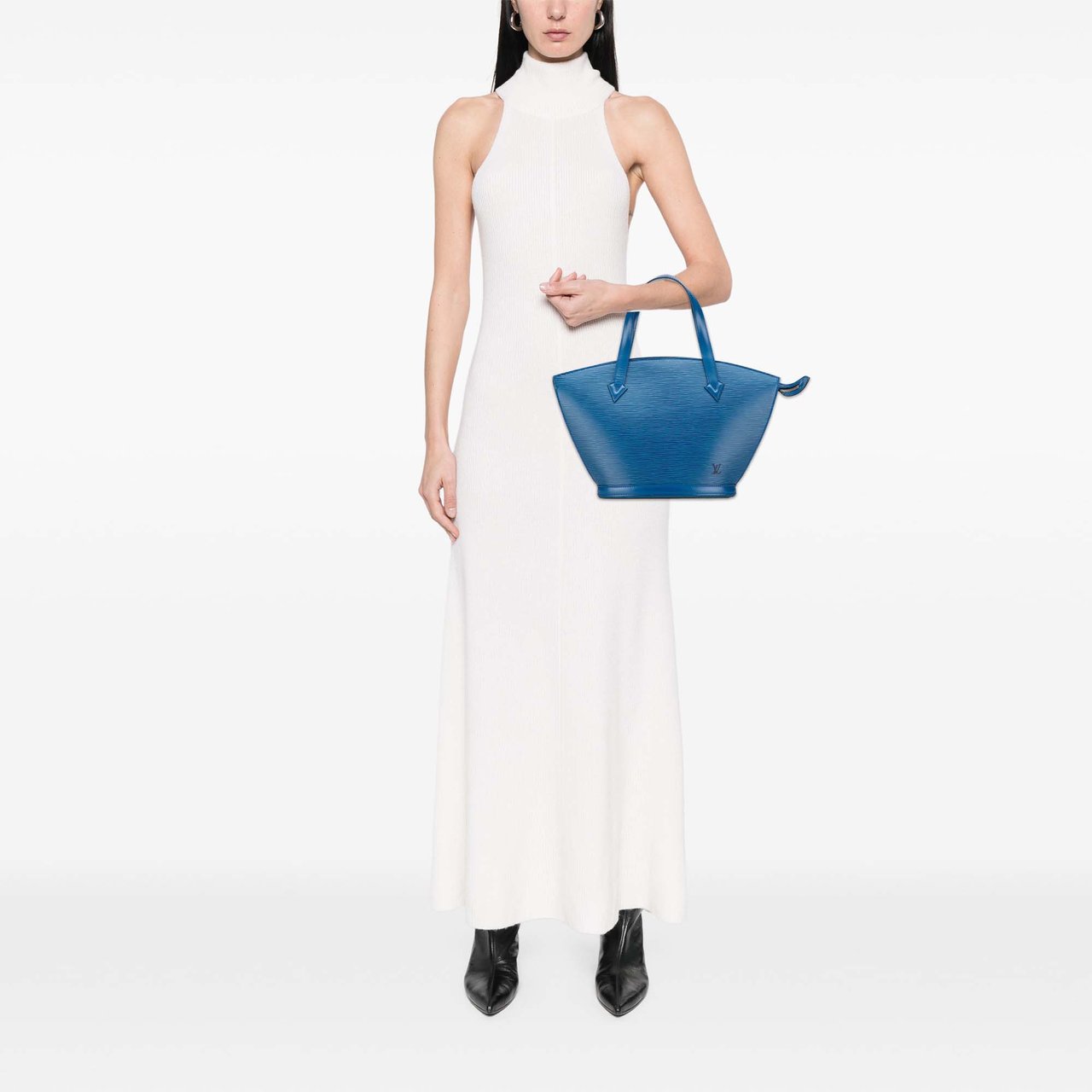 Louis Vuitton Epi Saint Jacques PM Short Strap Blauw