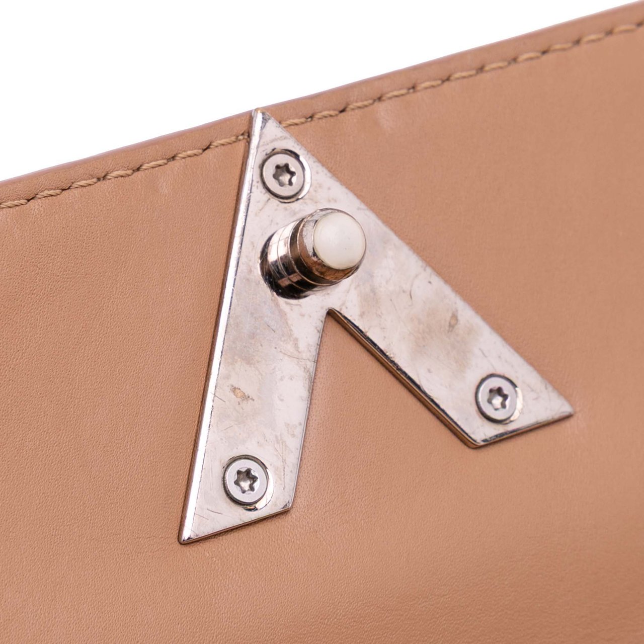 Louis Vuitton Monogram Cuir Plume Ecume Very Chain Satchel Bruin