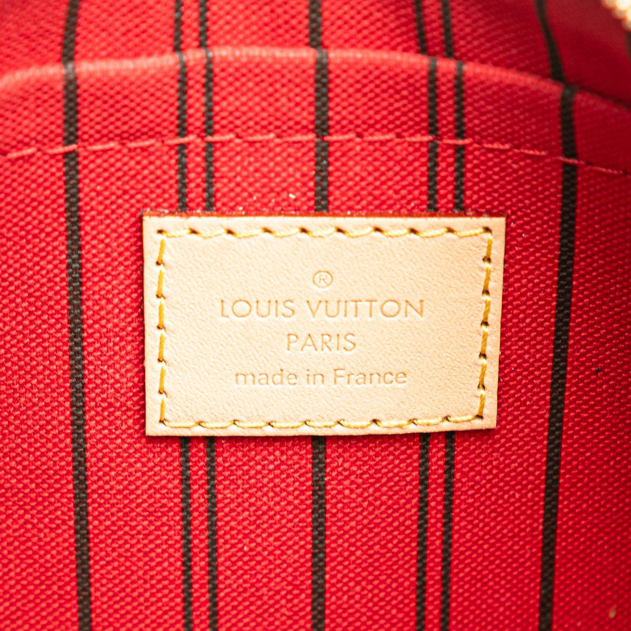Louis Vuitton Monogram Neverfull Pouch Bruin