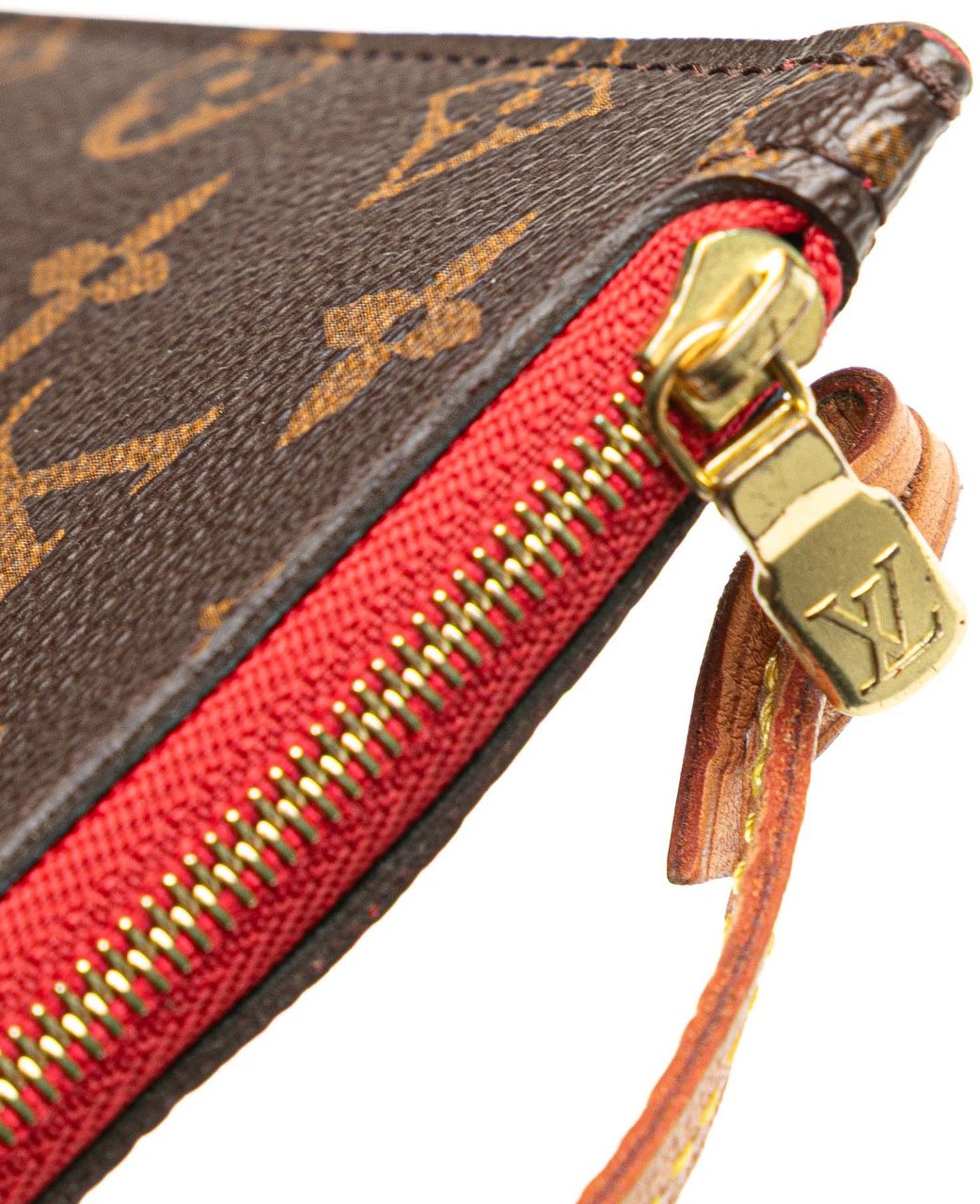 Louis Vuitton Monogram Neverfull Pouch Bruin