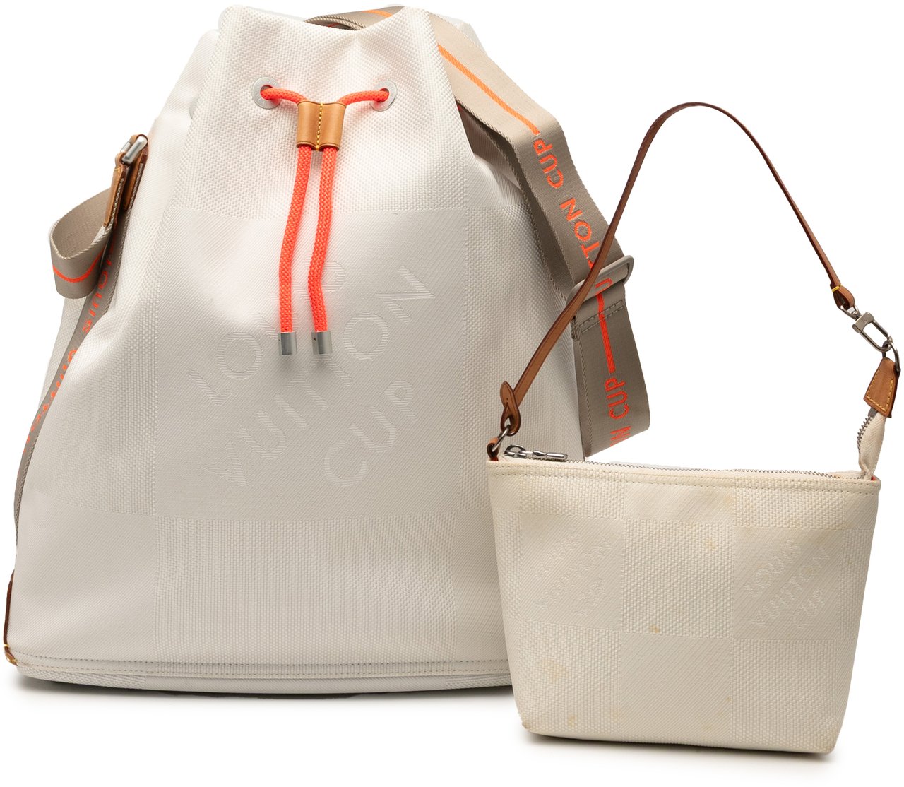 Louis Vuitton Damier Geant LV Cup Volunteer Bag Wit