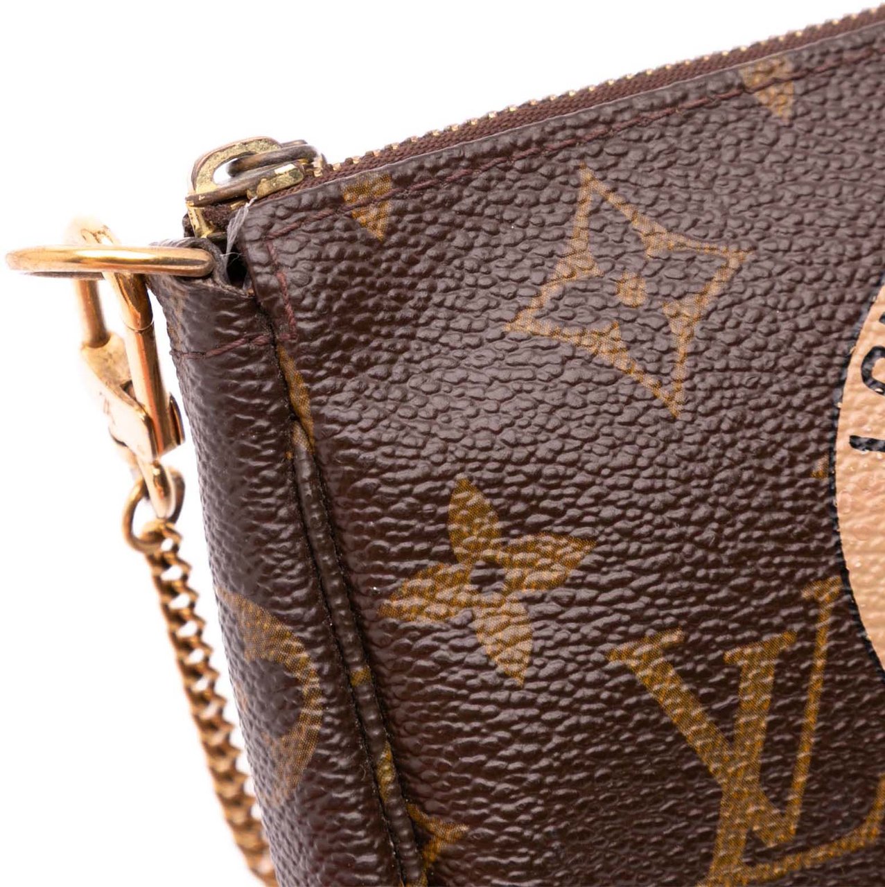 Louis Vuitton Monogram Trunks and Bags Mini Pochette Accessoires Bruin