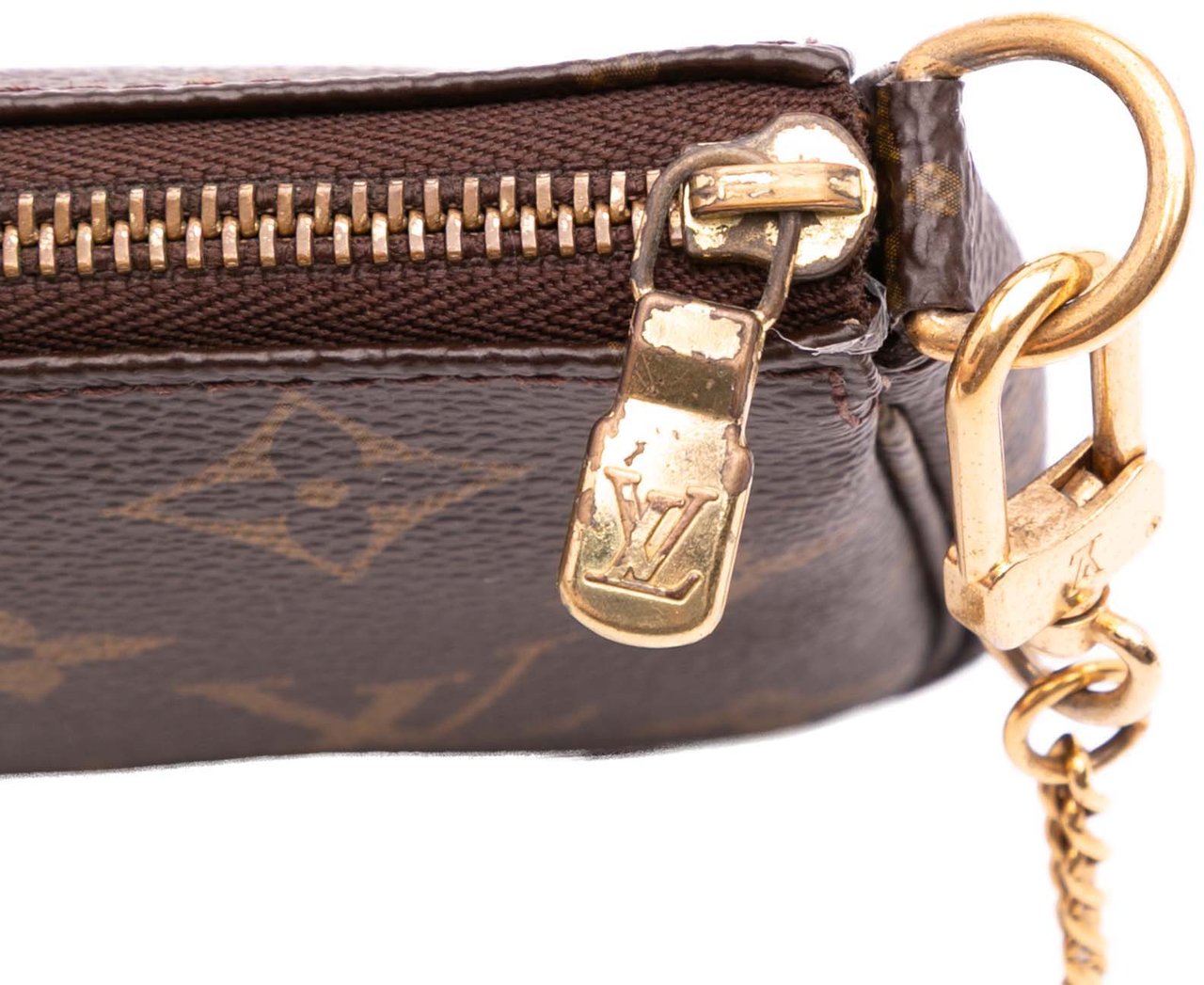 Louis Vuitton Monogram Trunks and Bags Mini Pochette Accessoires Bruin