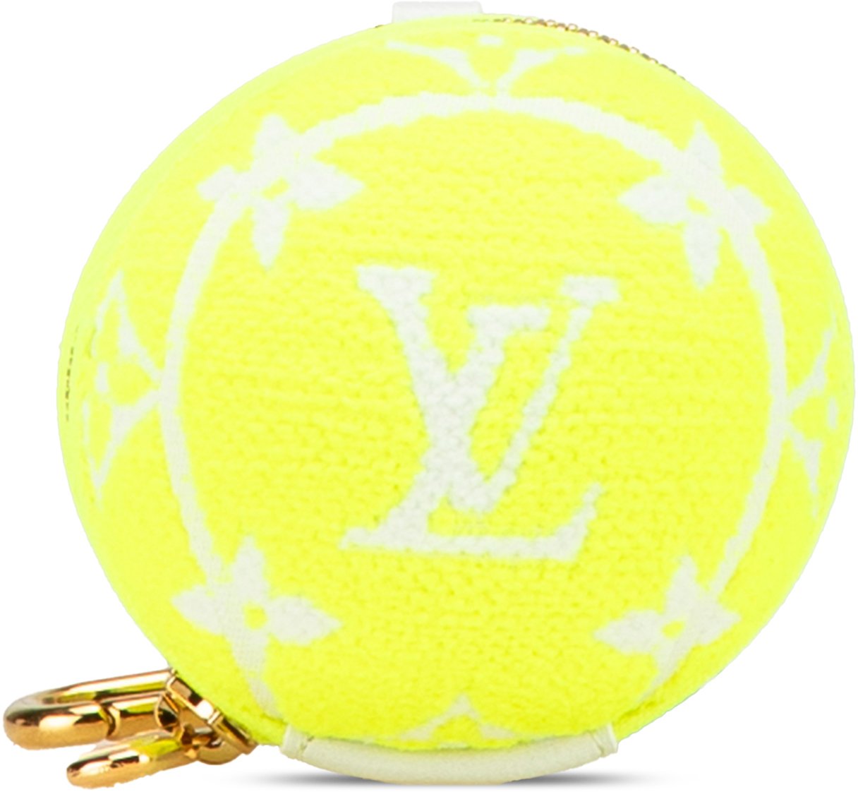 Louis Vuitton LV Set And Match Pouch Key Ring Bag Charm Geel