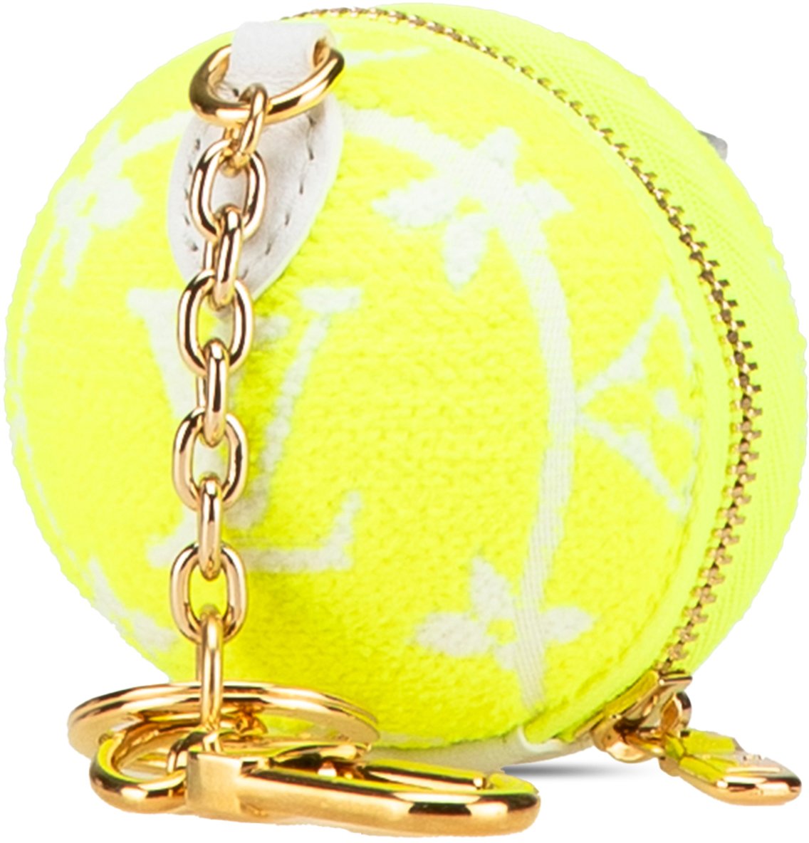 Louis Vuitton LV Set And Match Pouch Key Ring Bag Charm Geel