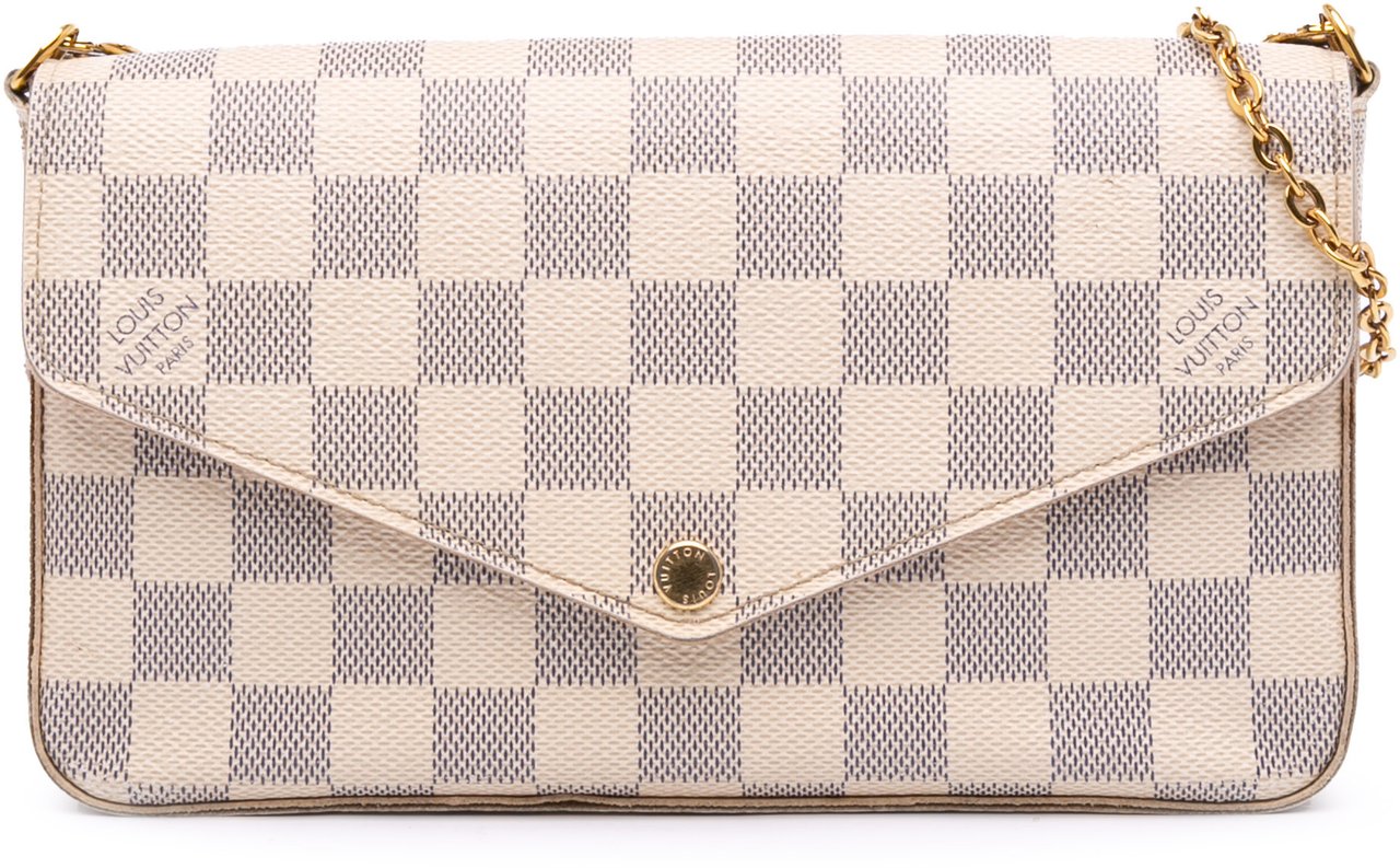 Louis Vuitton Damier Azur Pochette Felicie Wit